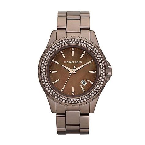 Michael Kors Women's Glitz 'Madison' Espresso Watch 